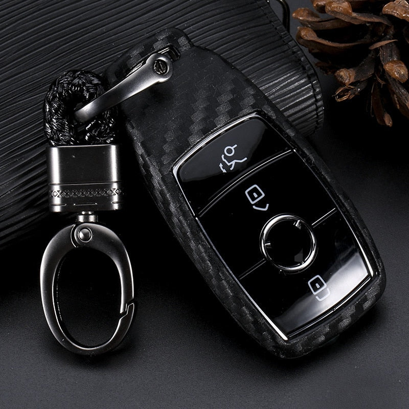 HIBEYO Custodia Protettiva per Chiave Auto, Adatta per Mercedes Classe E, in TPU per Mercedes Benz Classe -E S A CLA GLA GLE GLC GLK AMG Classe G, Portachiavi Blu HIBEYO Custodia Protettiva per Chiave Auto, Adatta per Mercedes Classe E, in TPU per Mercedes Benz Classe -E S A CLA GLA GLE GLC GLK AMG Classe G, Portachiavi Blu