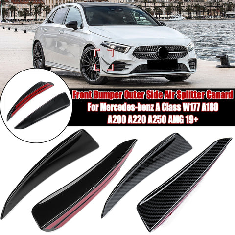 Spoiler Deflettori frontali per Mercedes-benz A Class W177 AMG 2019+